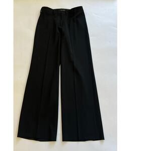 Balenciaga Black Wide Flare Leg Trouser Pants Womens 38 Office Business Casual